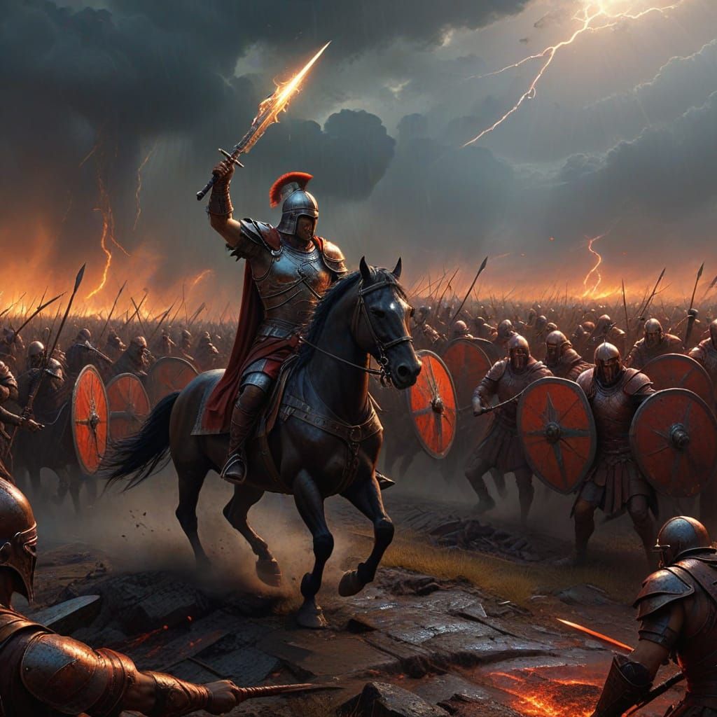 Epic Fantasy Battle: Spartacus Army vs Roman Legions