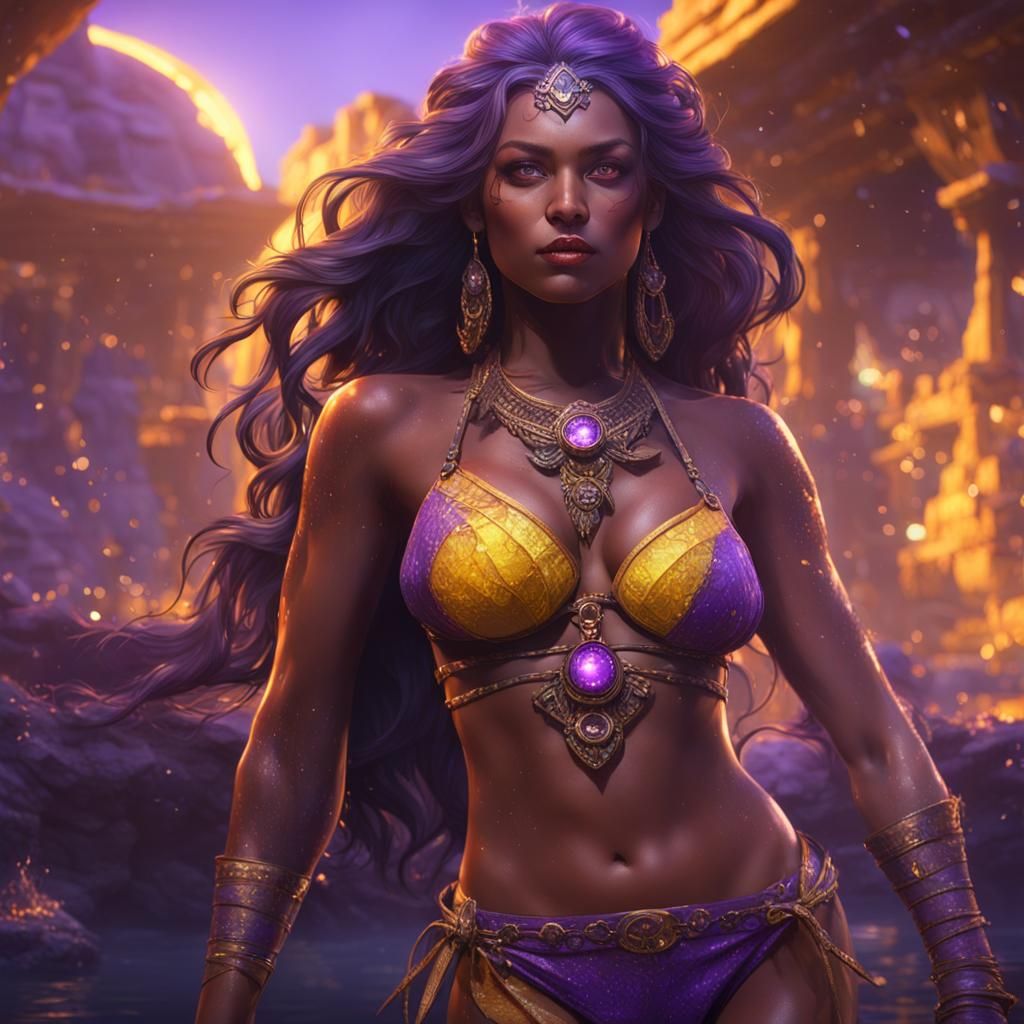 Bikini Beauty: Dark Fantasy Concept Art
