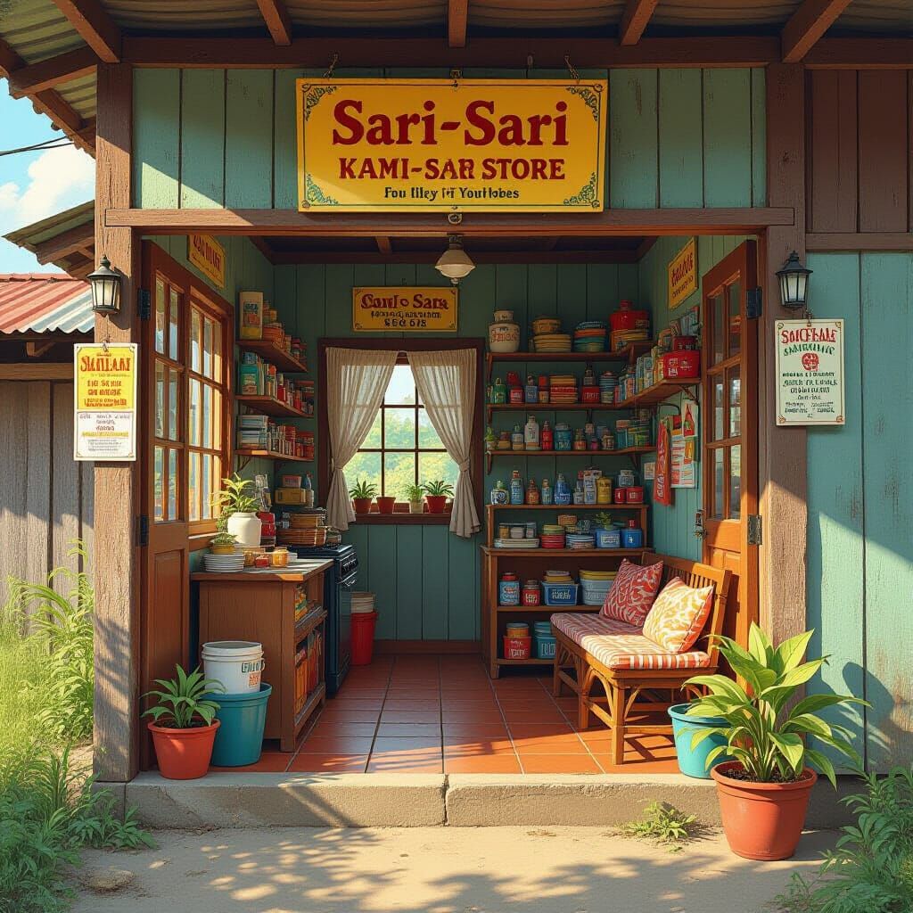Nostalgic 90s Philippines Home & Sari-Sari Store