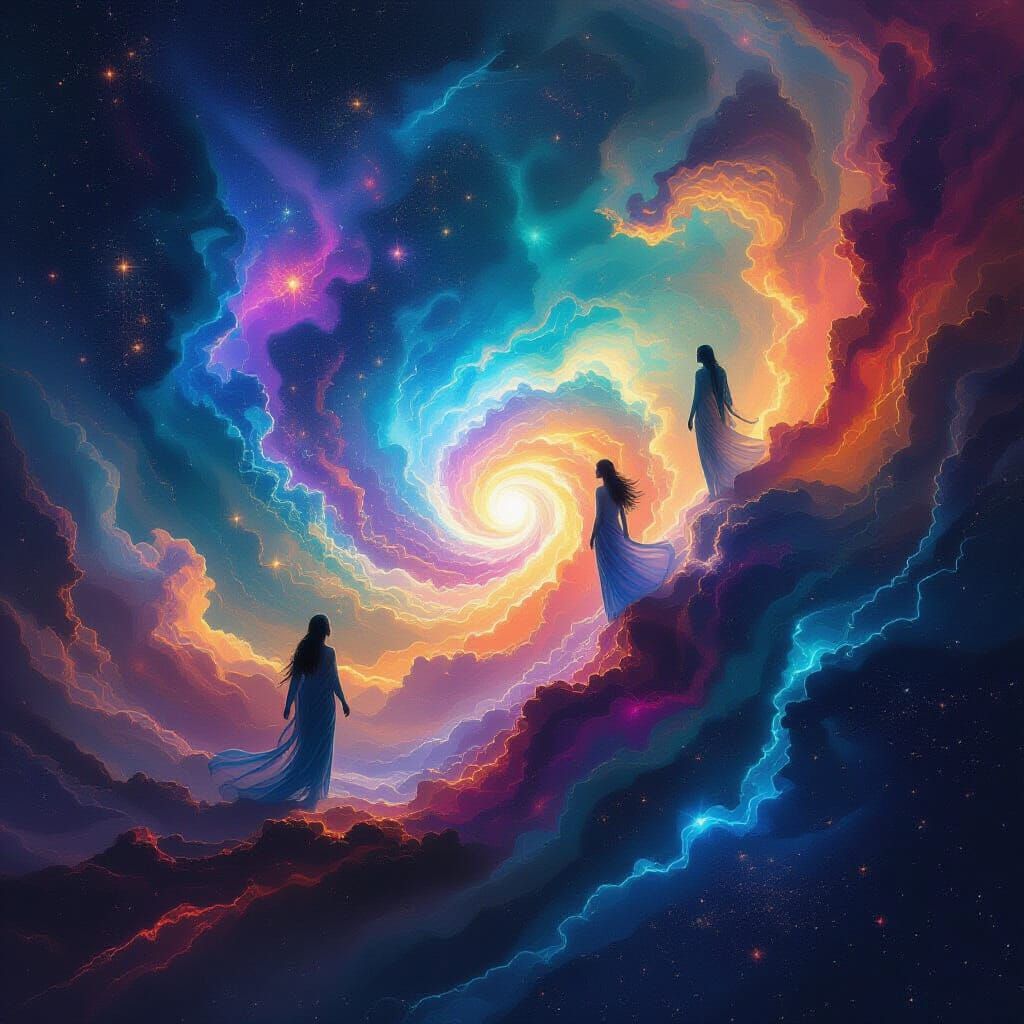 Cosmic Illustration of Negative Reality Inversion