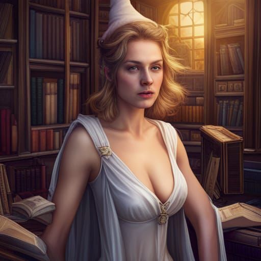 An apprentice white witch