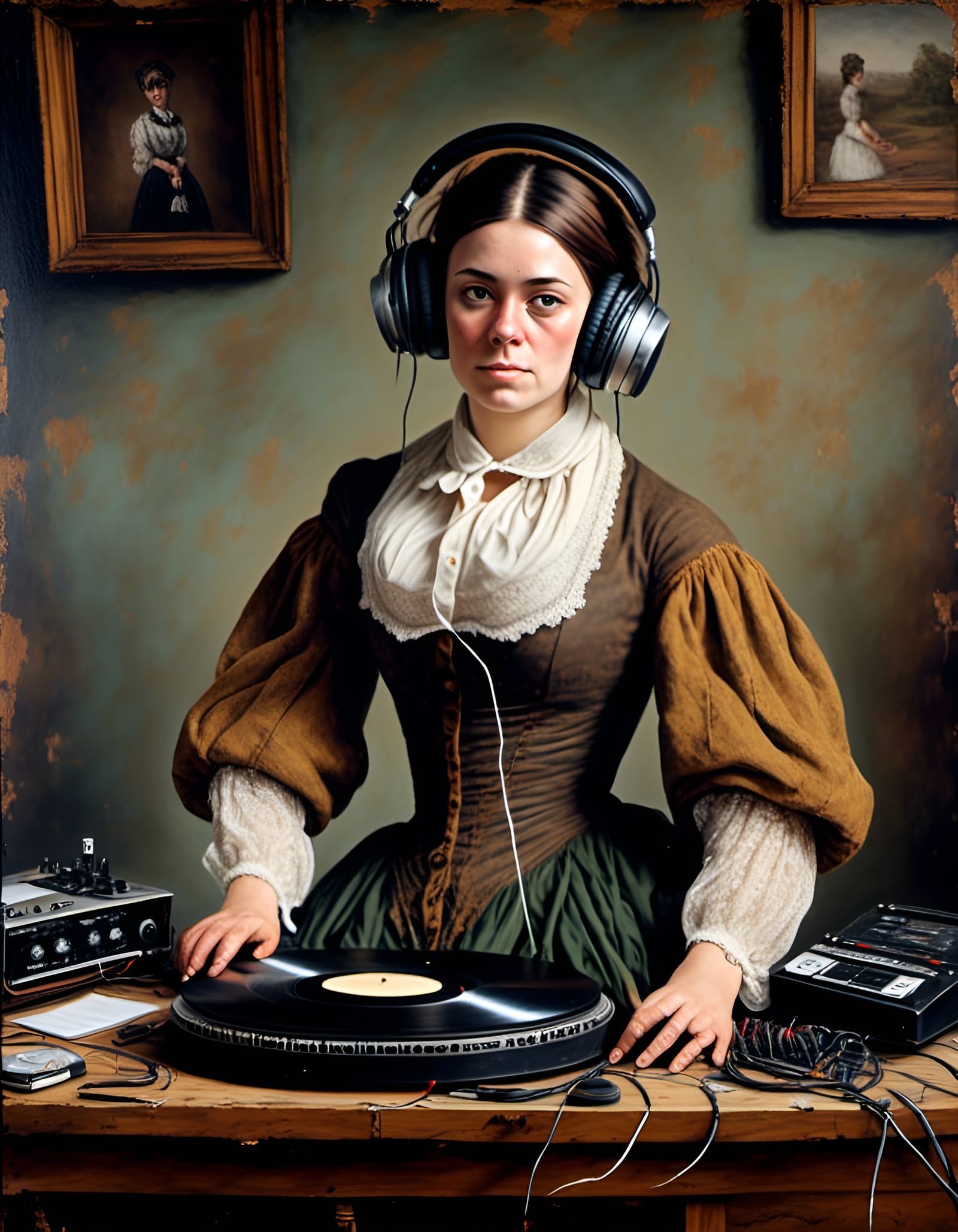Irish DJ in 1800s Style of John Constable