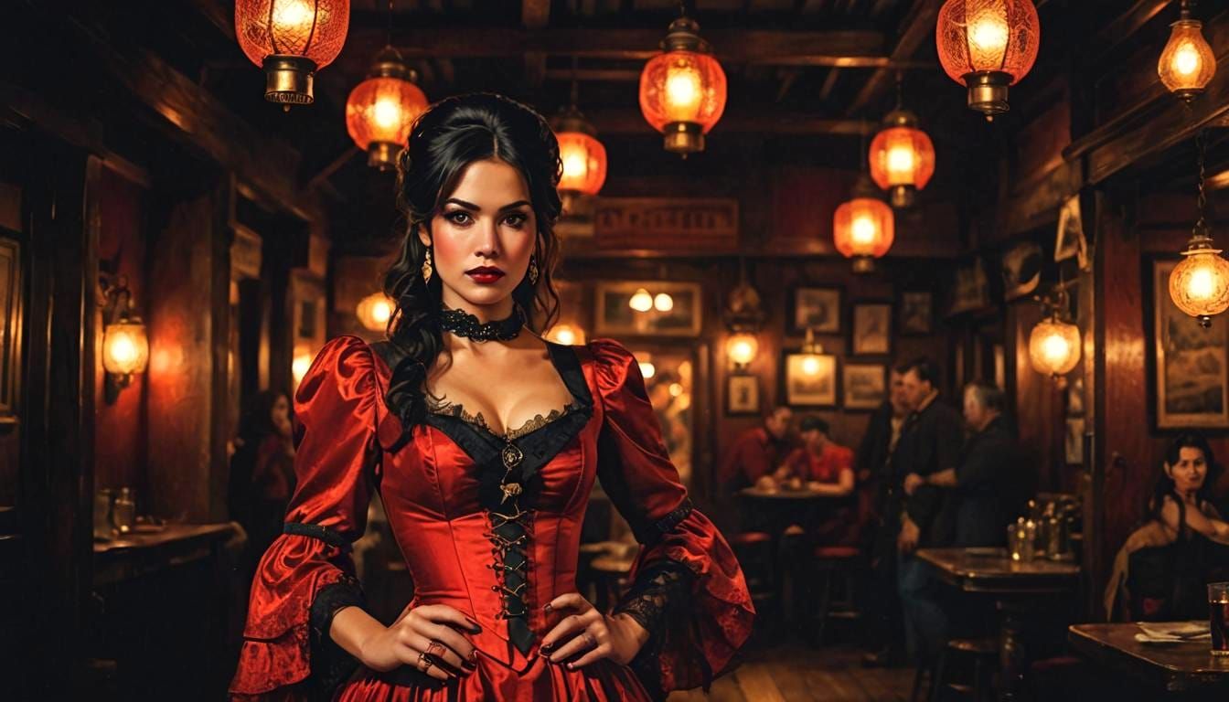 The saloon girls landscape background collection (12) Carla