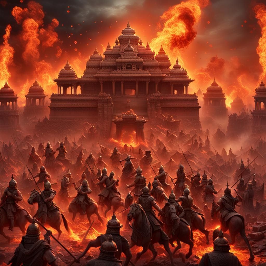 Ancient Hindu Battlefield.