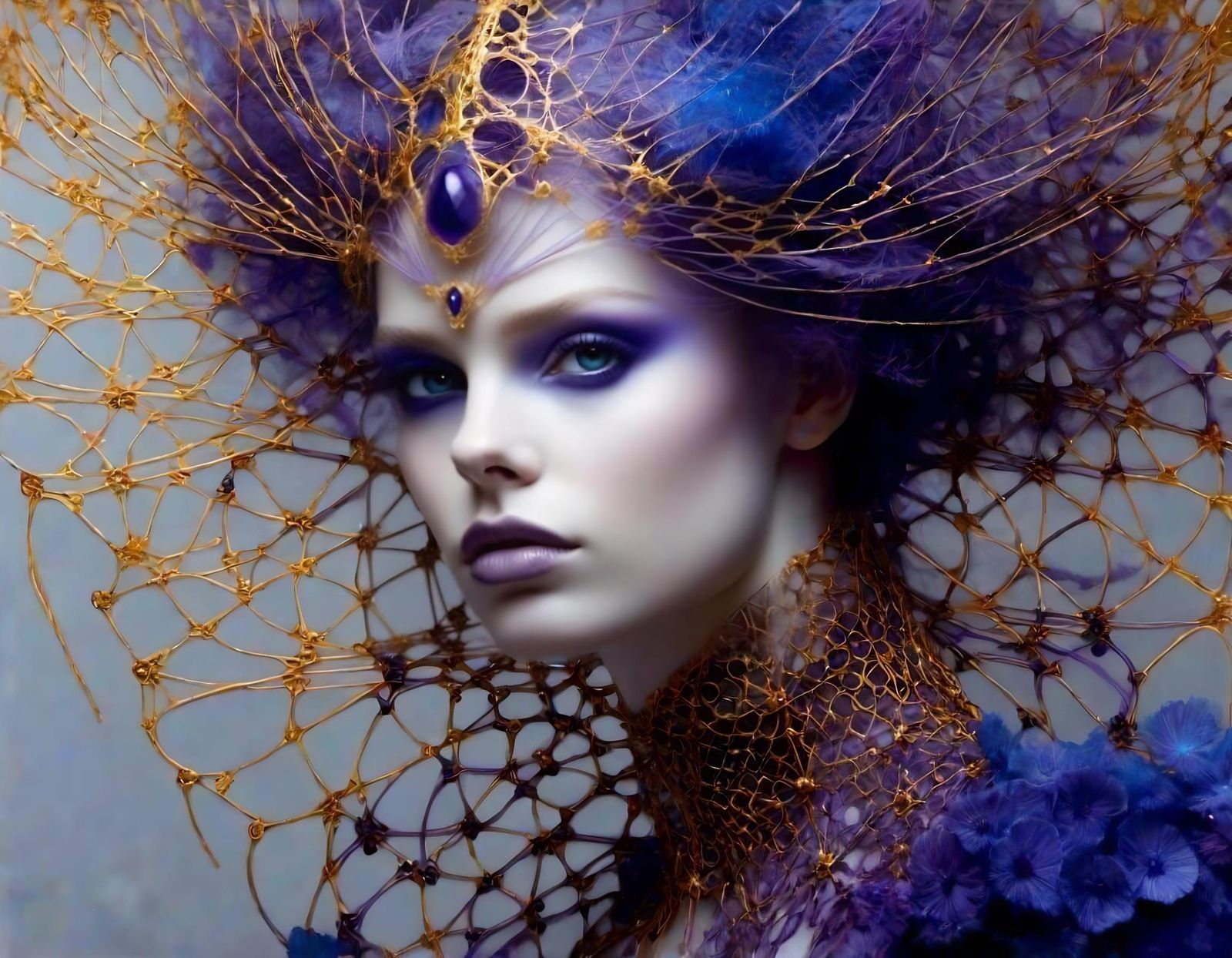 Gilded in Violet Twilight