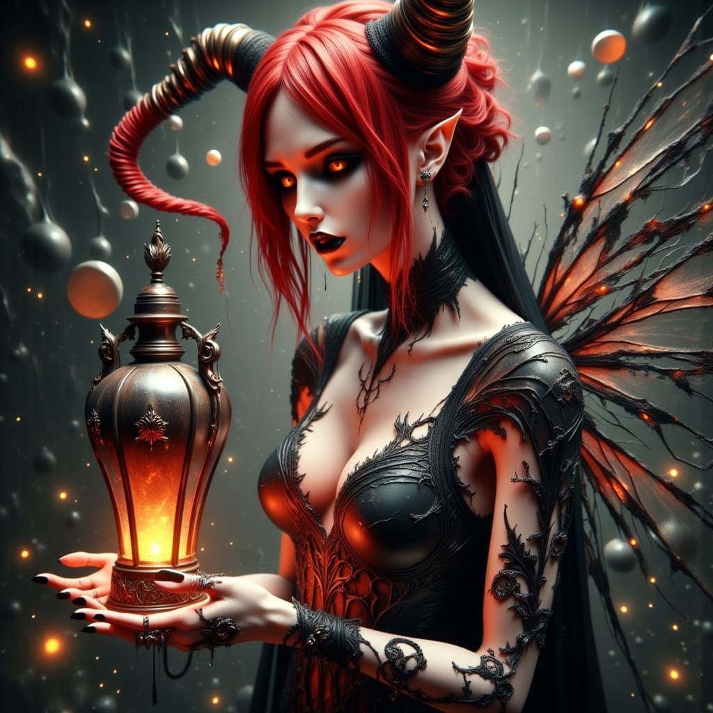 Anime Fairy Witch Seance in 3D Style