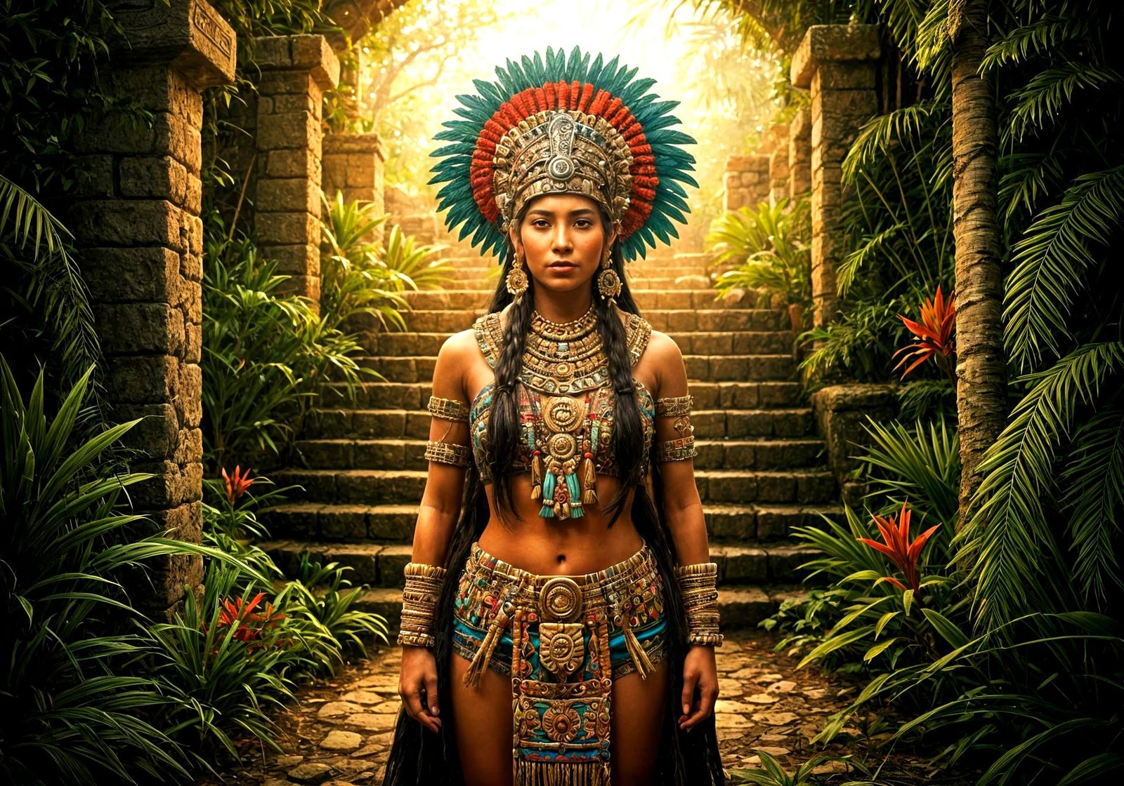 Ancient Mayan Queen Empowered by Destiny