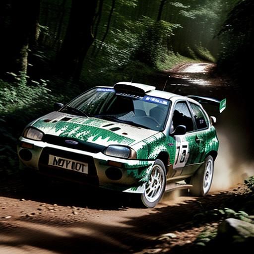 Ford focus cosworth group n rally car