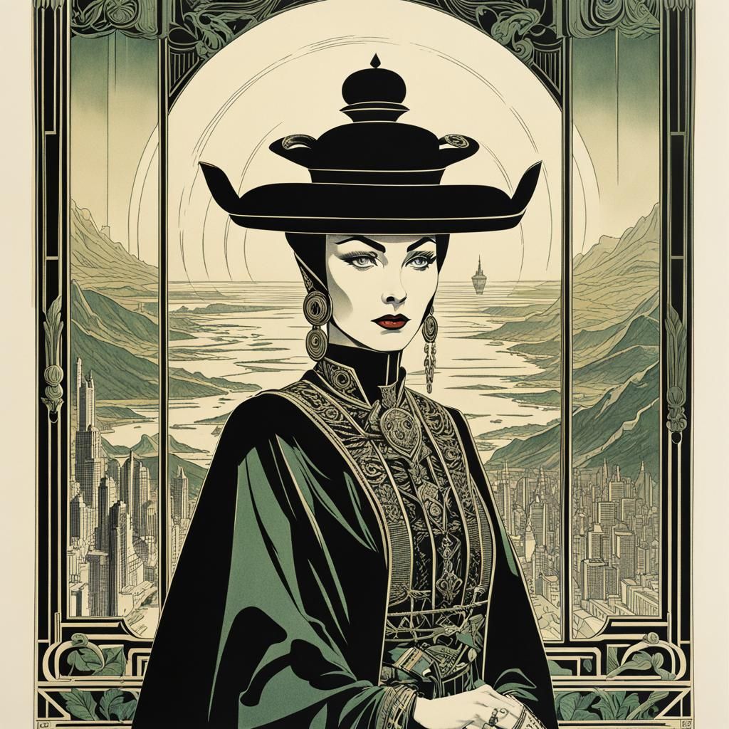 Rita Repulsa Propaganda Poster in Art Deco Style