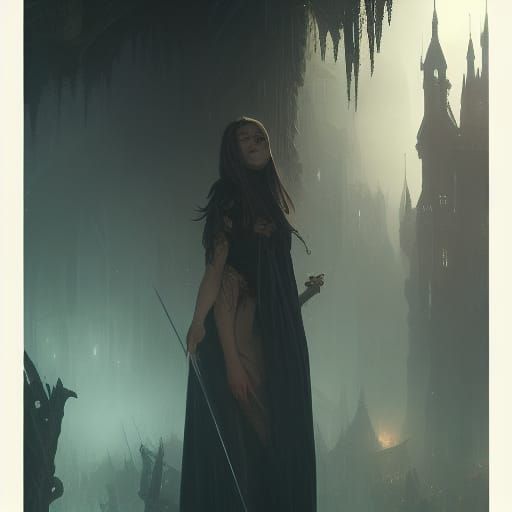 Witchcraft in Dark Fantasy Style