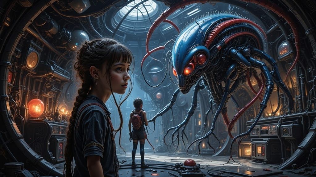 Explorer Zoe Finds Hidden Lab With Alien Technology