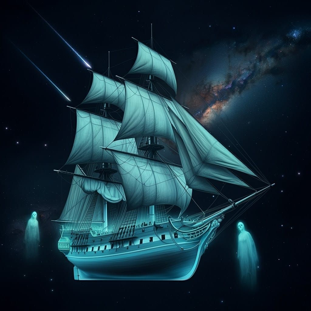 Ghostly Galleon Sails a Sea of Stars