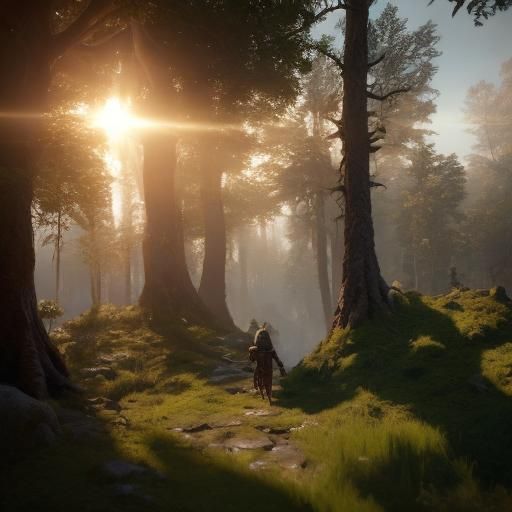 Half-Elf Hero Stands at Edge of Vast Fantasy Continent