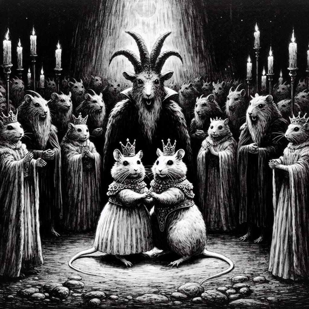 The Hamster Prom King and Queen