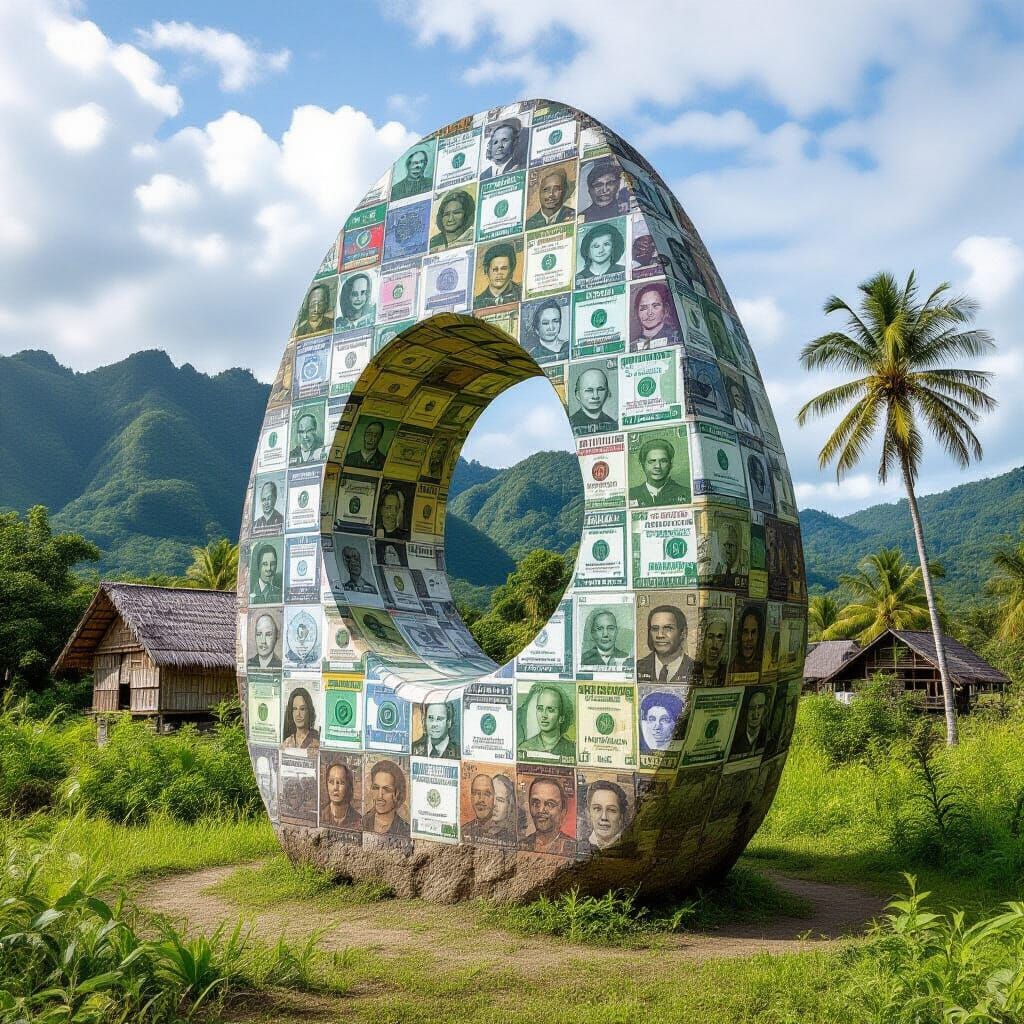 Yap Stone Currency Sculpture in Photorealistic Detail