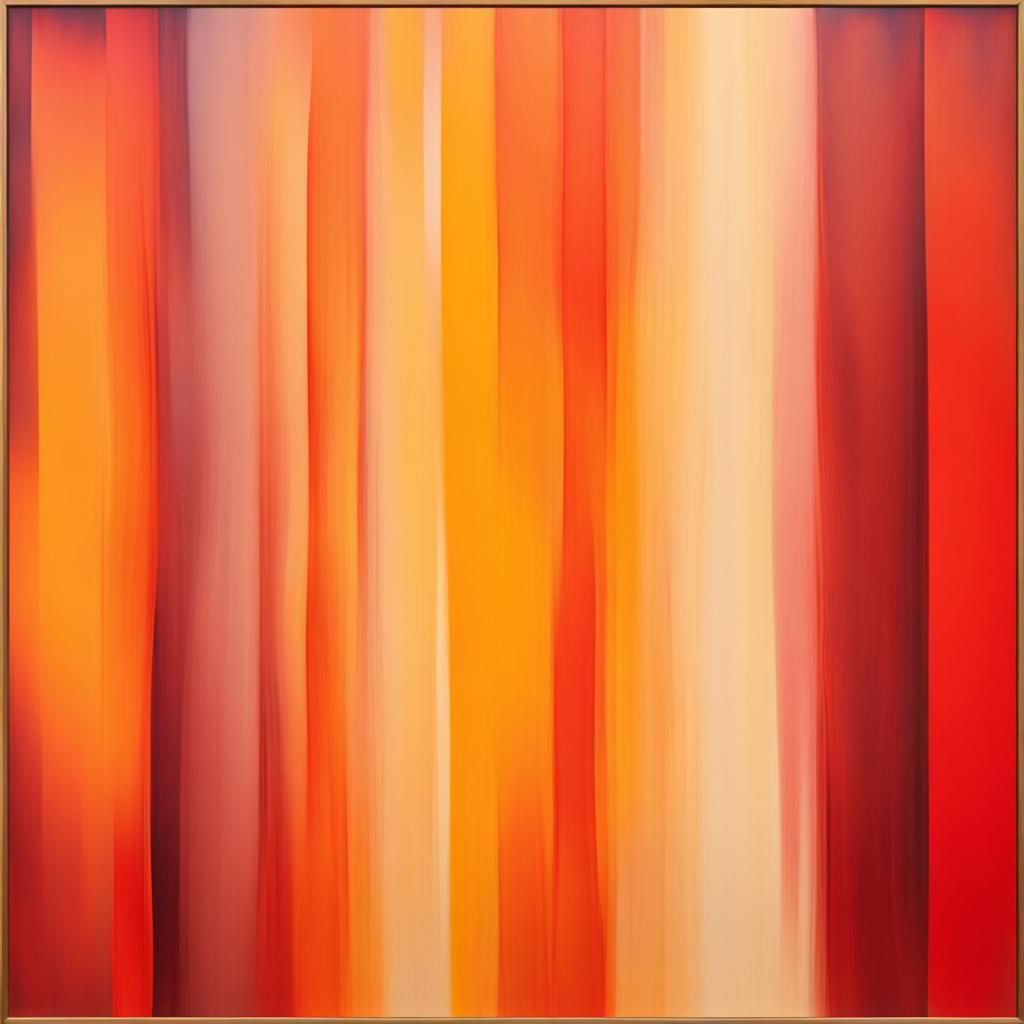 Blending Warm Colors in Abstract Art