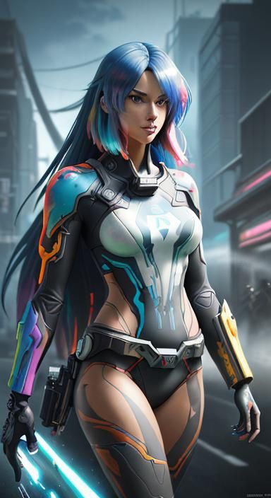 Nintendo Switch Girl in Anime Style