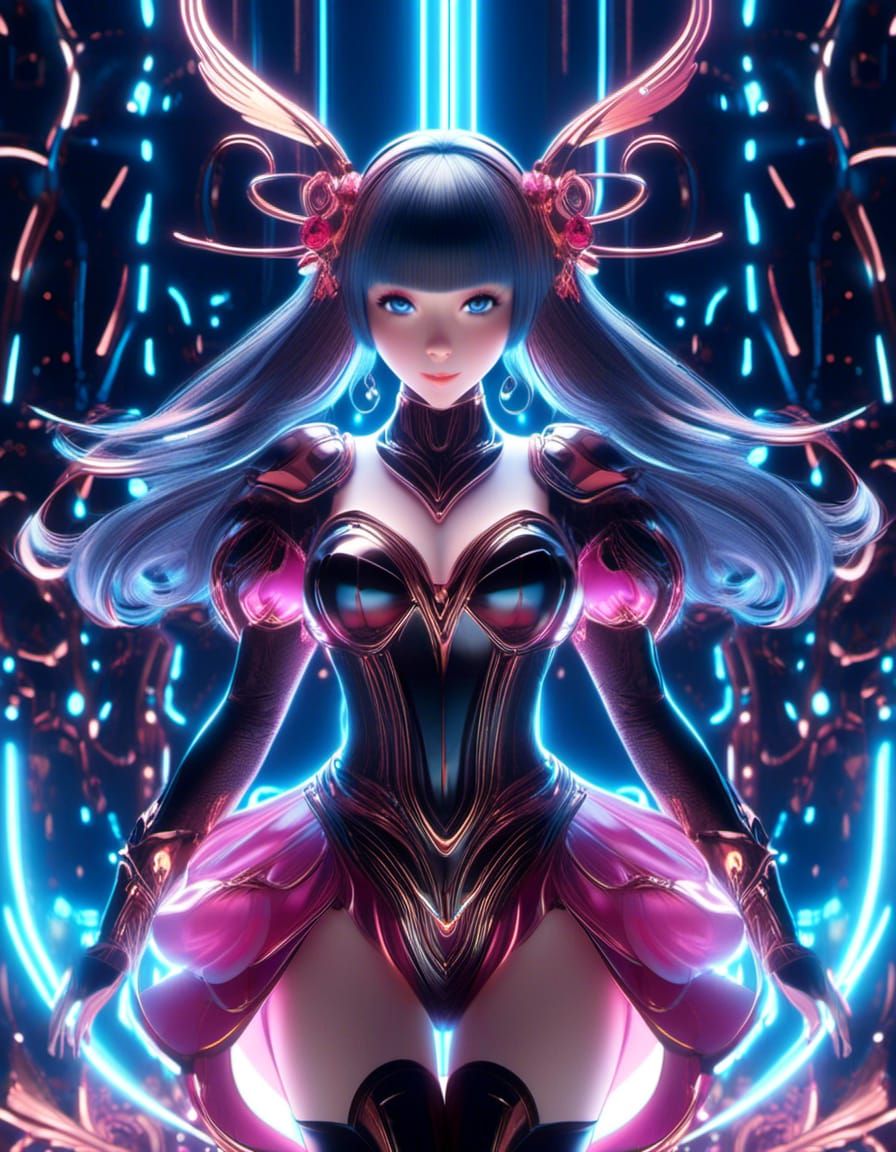 Abstract style anime art of a magical girl, 8k, stunning intricate details, by artgerm"
detailed matte painting, deep co...