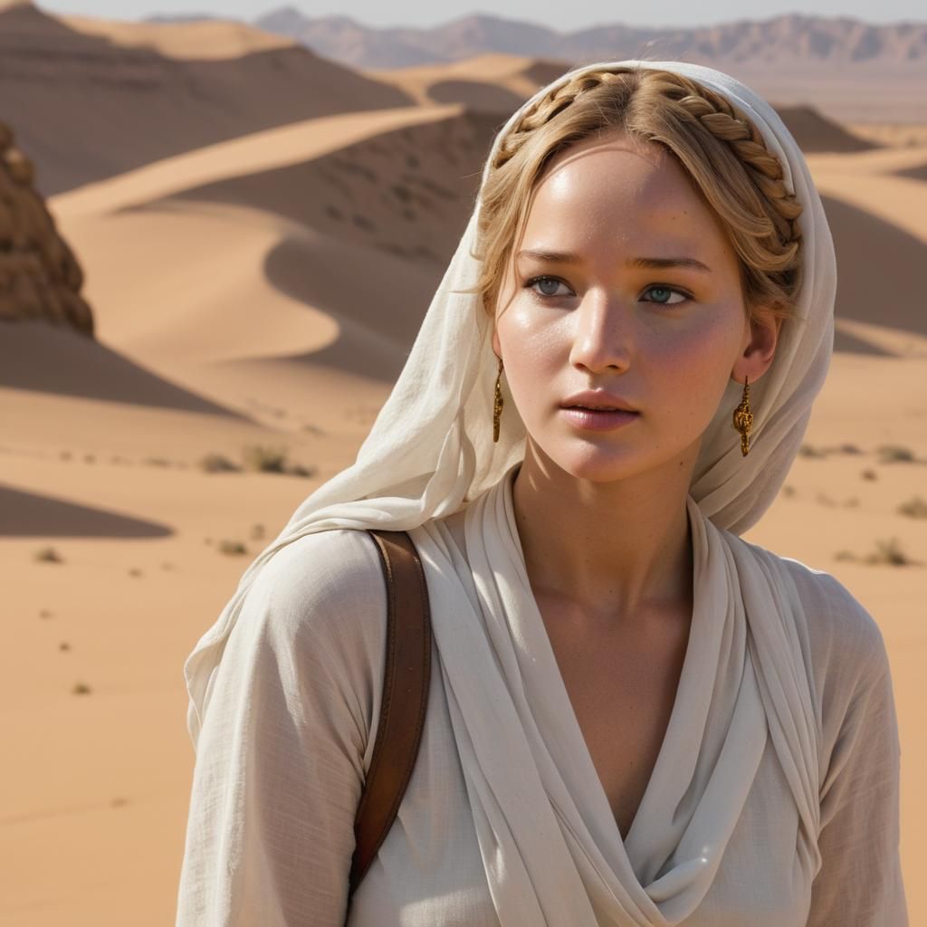 Jennifer Lawrence as Lawrence of Arabia