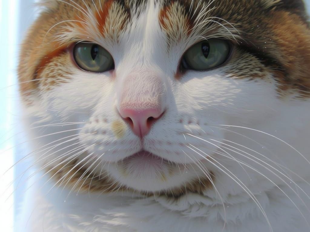 Feline Serenity in a Minimalist Haven