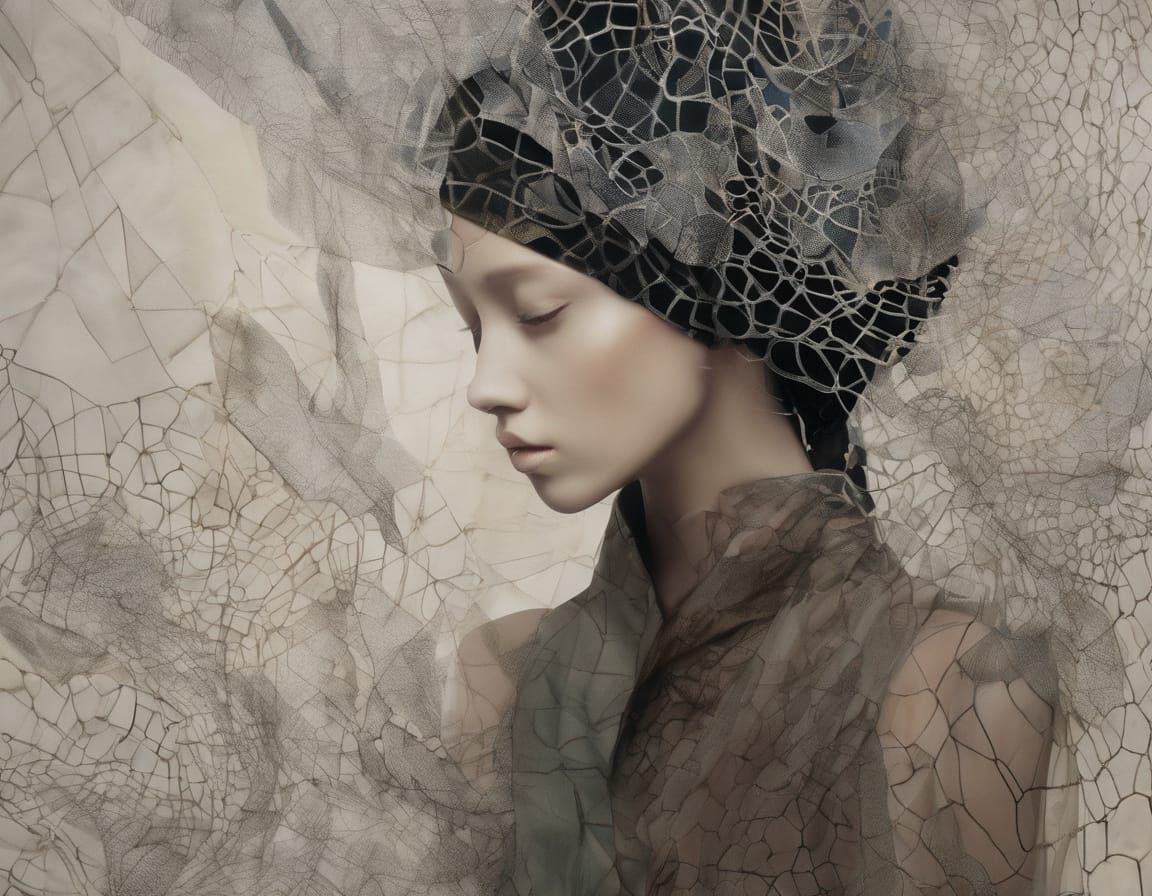 Futuristic Puerto Rican Woman in Bio-Design Fashion