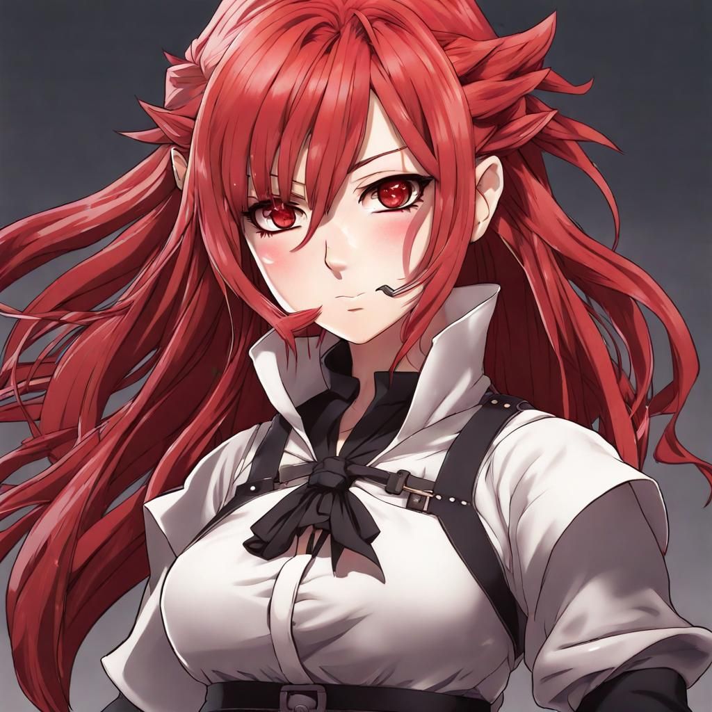 Anime Demon Slayer: Red-Haired Warrior