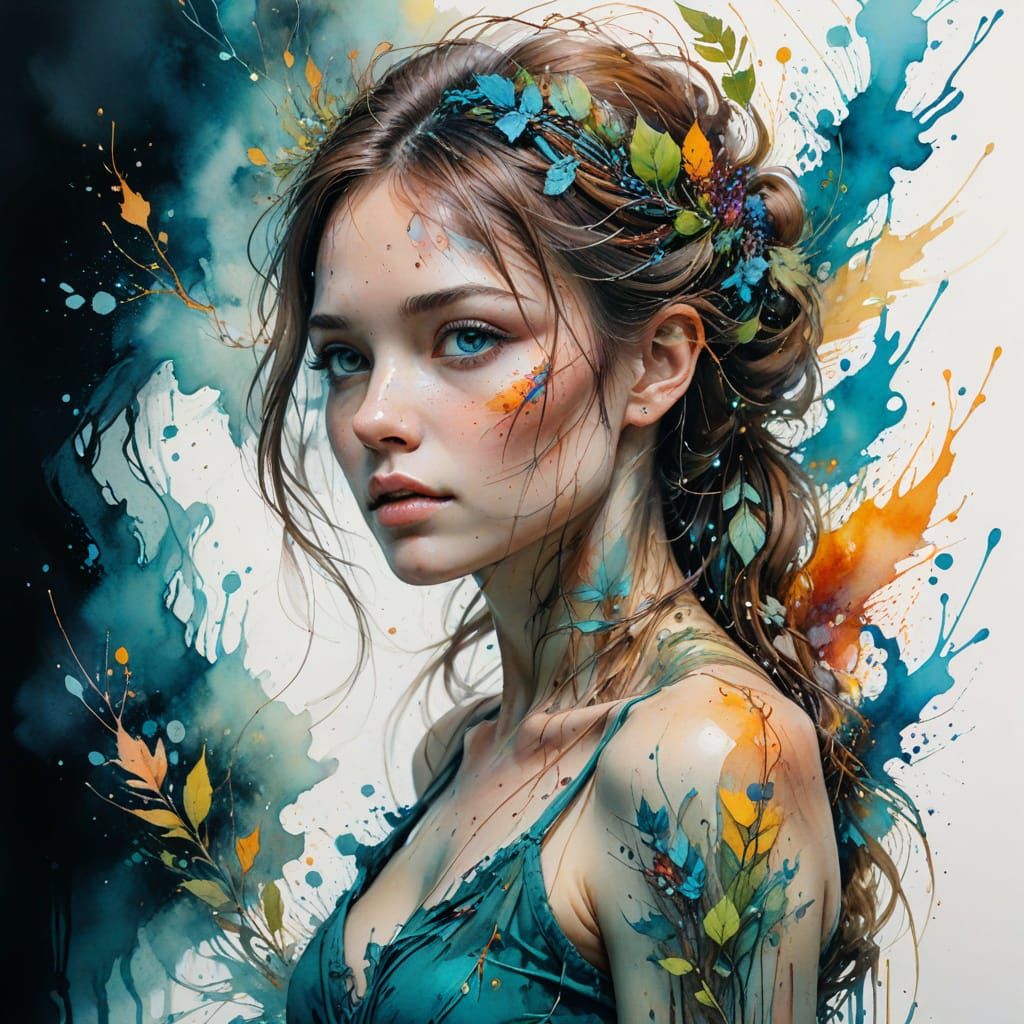 Magical Canvas Captures Nature's Beauty in Watercolor