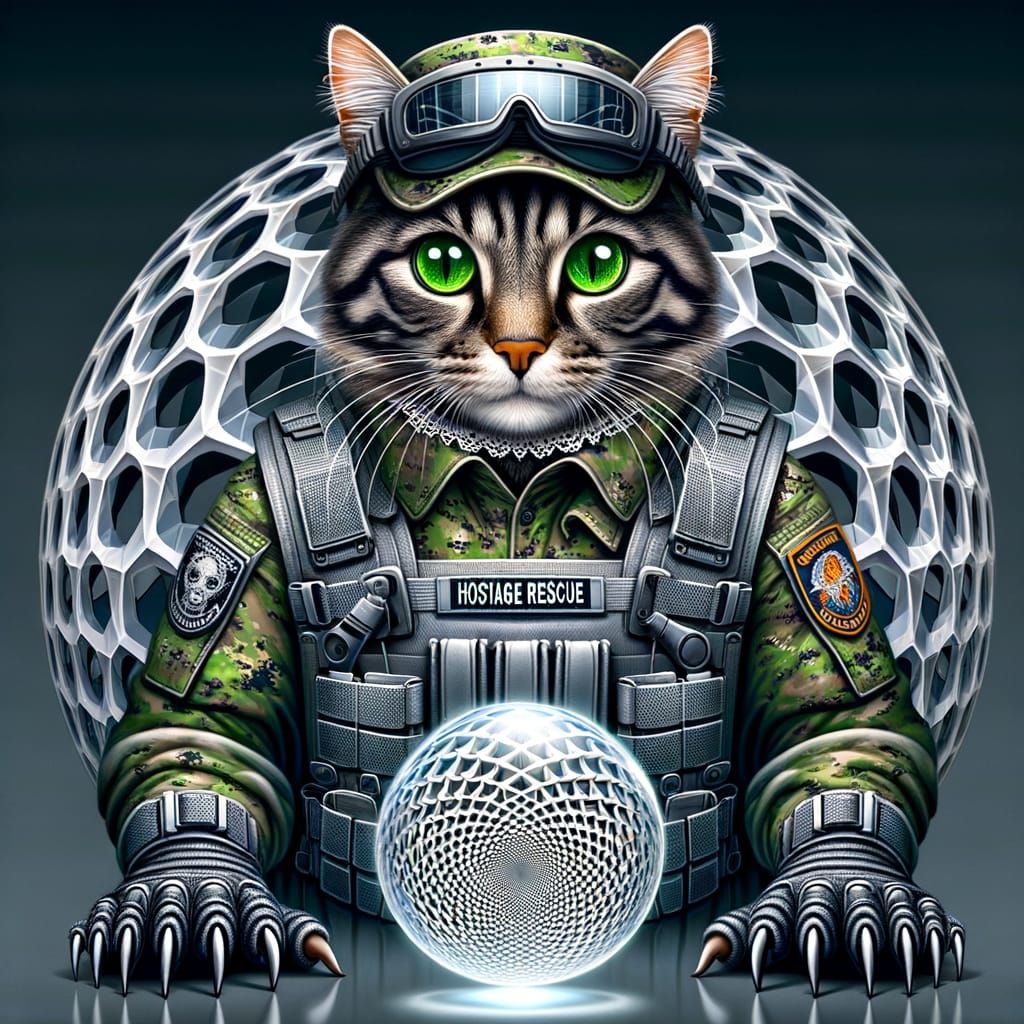 Mysterious Haitian Cat Rescuer in Tactical Gear