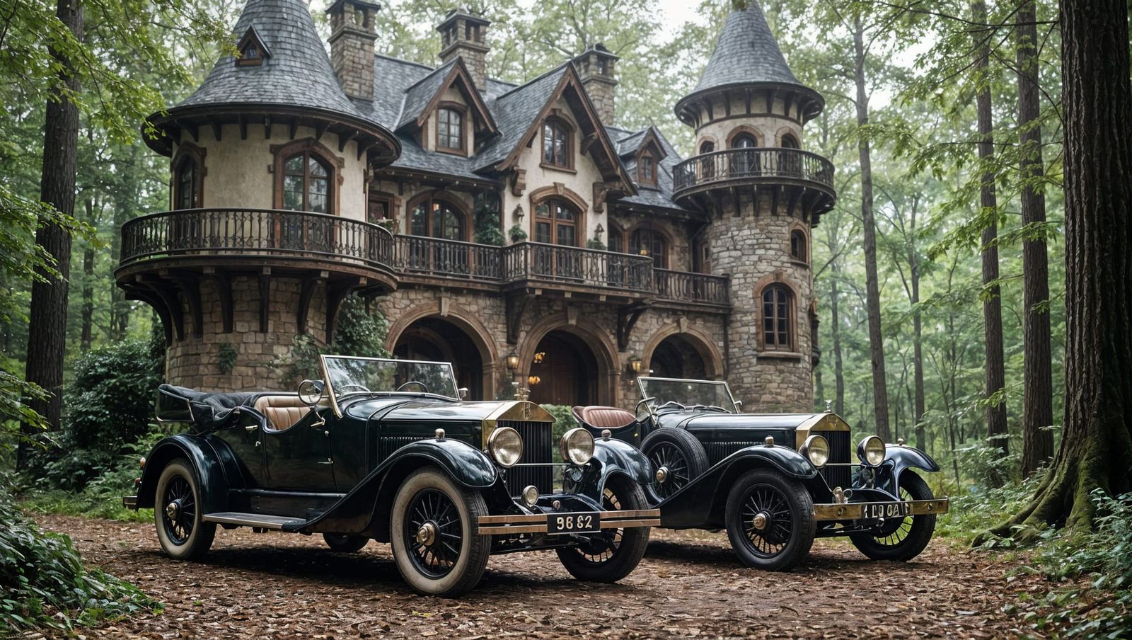 Luxury Rolls Royce Cars in Enchanted Woodland Setting