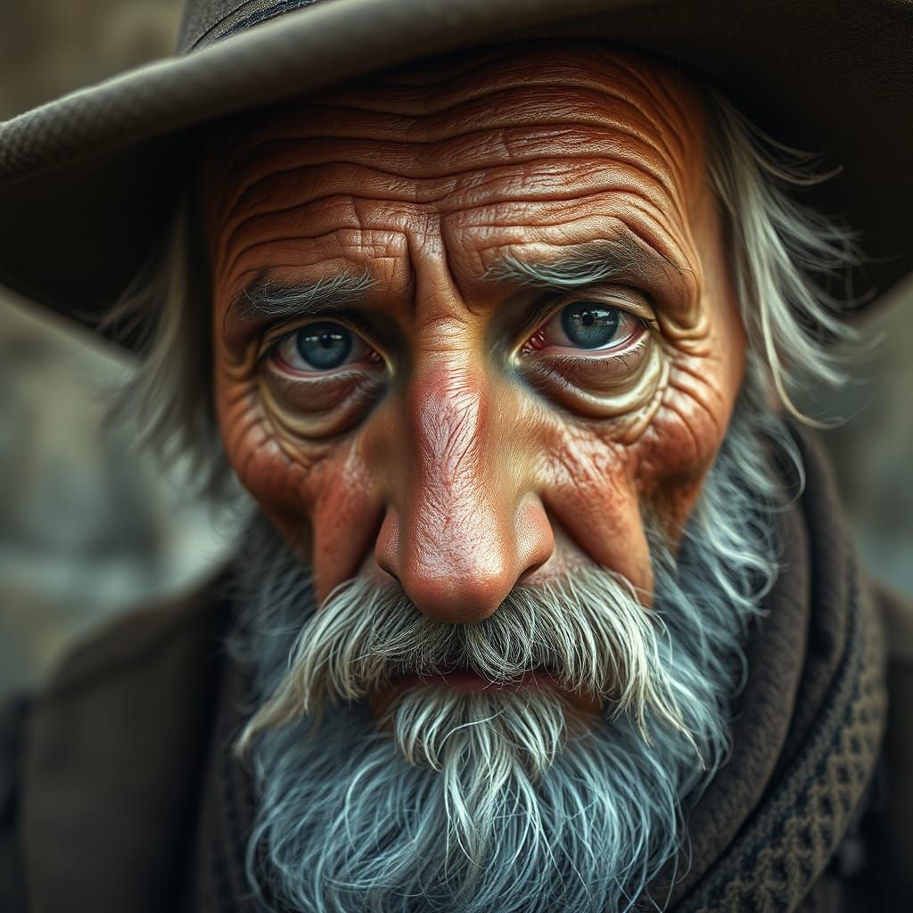 Soulful Portrait of an Aged Bosnian Man
