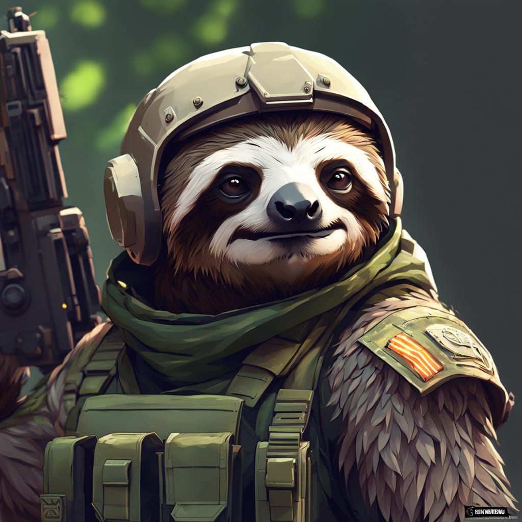 A military sloth.