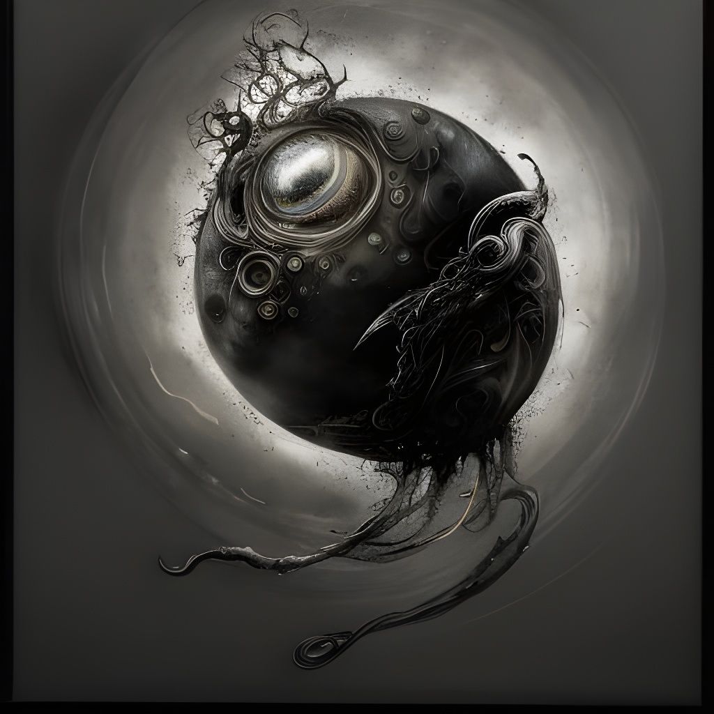 Sorcery Orb Portrait in Detailed Gouache Painting