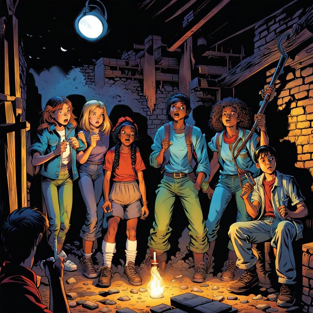 90s Teens Solve Haunted House Mystery Comic