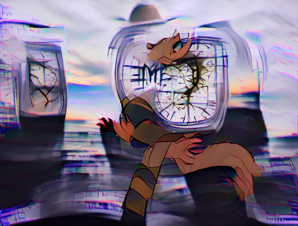AI Interpretation of Fleeting Time