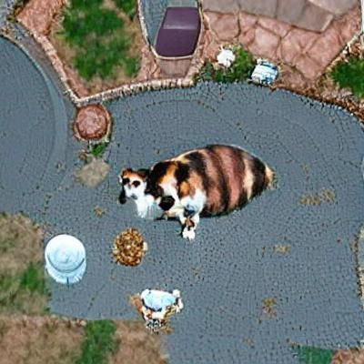 Large Calico Cat Generated by AI