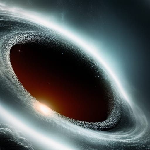 Epic Black Hole Digital Matte Painting