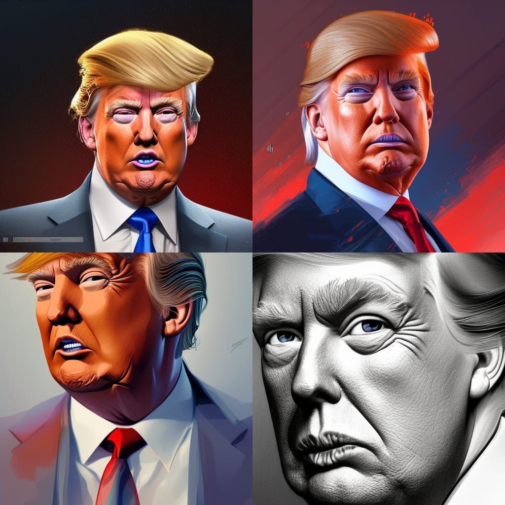 Detailed Portrait in Art Nouveau Style