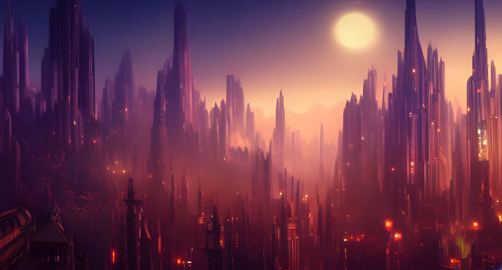 Dusk over Coruscant