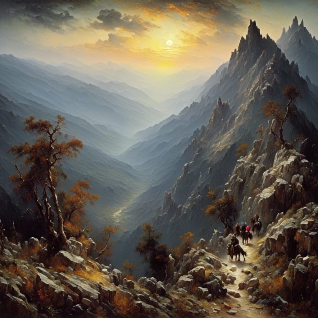 Dramatic Mountainous Landscape