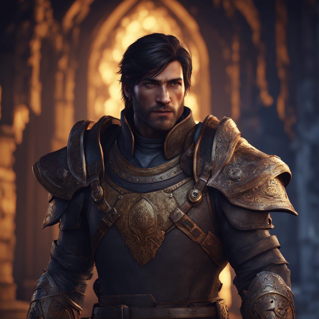 Fantasy Rogue in Dungeon Concept Art