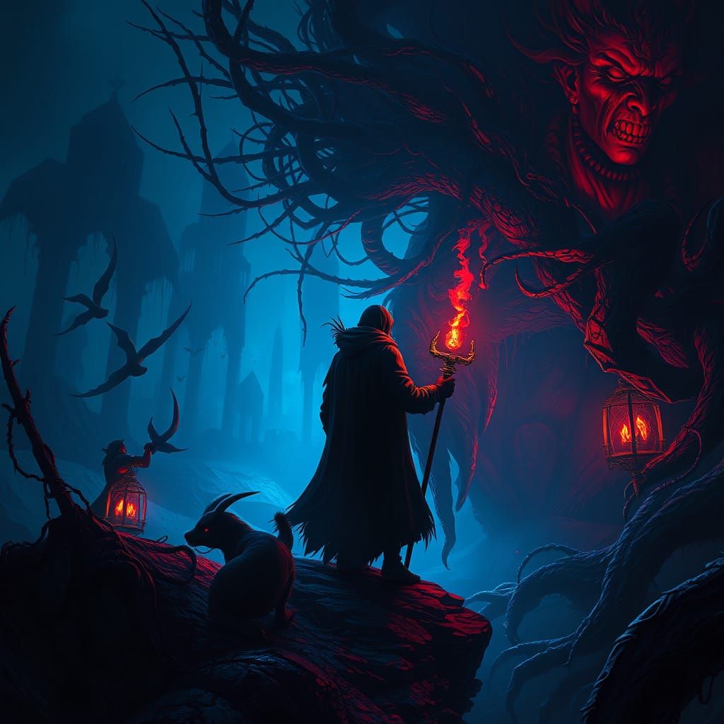 Dark Fantasy Dream Thief Concept Art in Unreal Engine