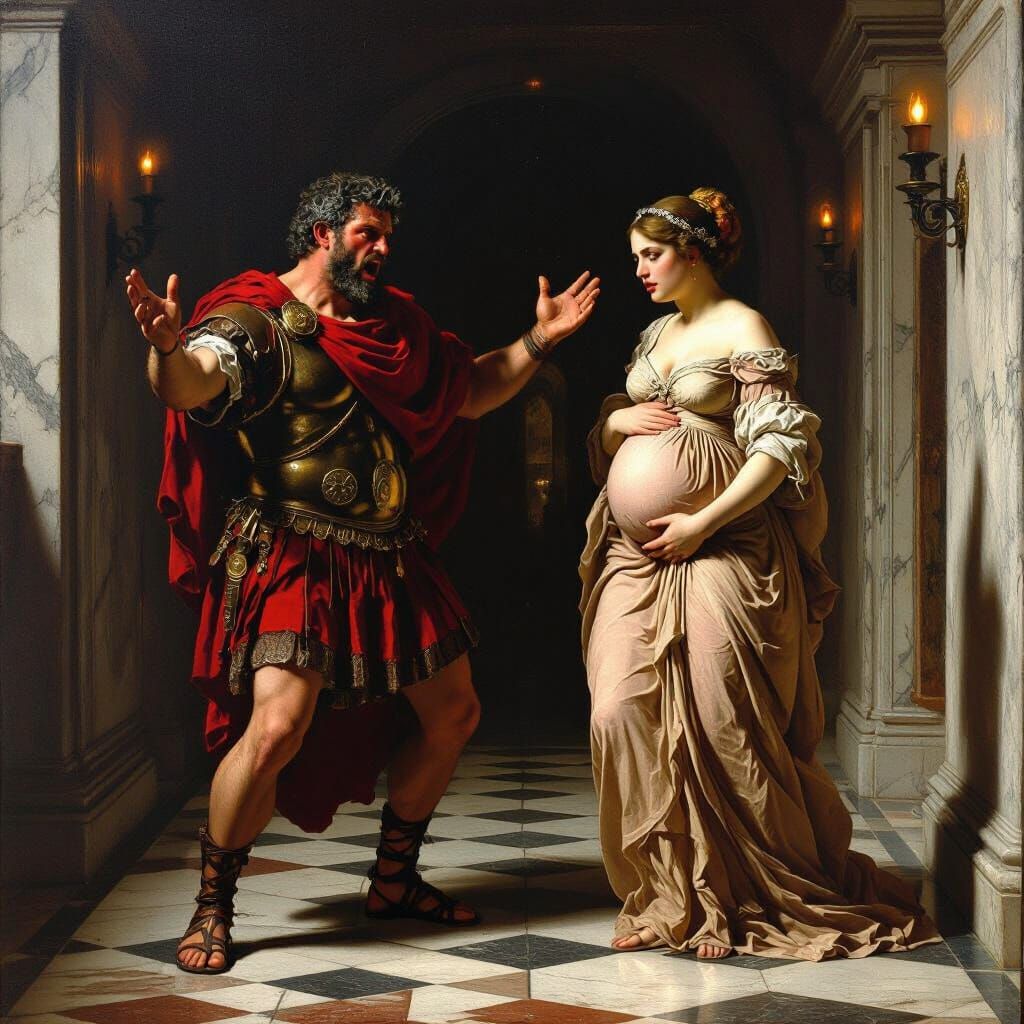 Nero's Rage: A Baroque Depiction of Palace Intrigue