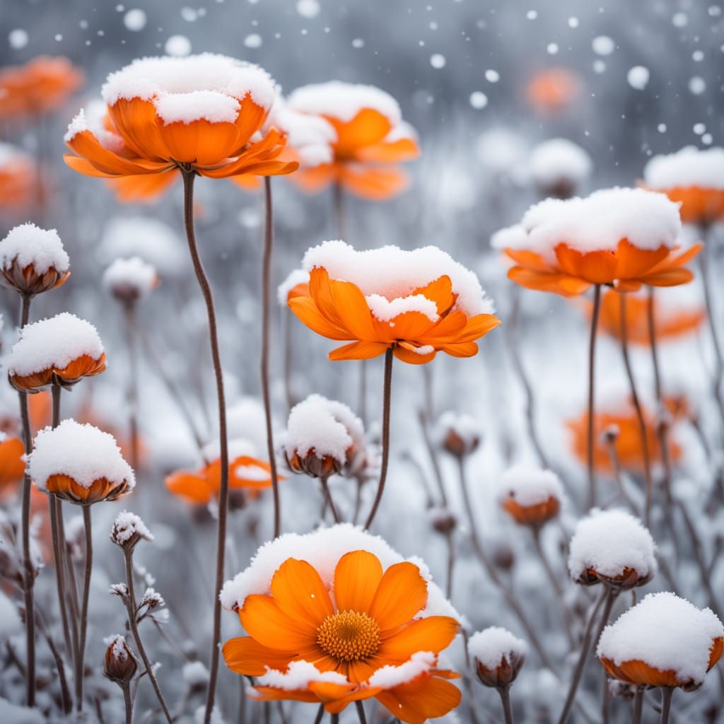 Ethereal Winter Landscape in Soft Focus