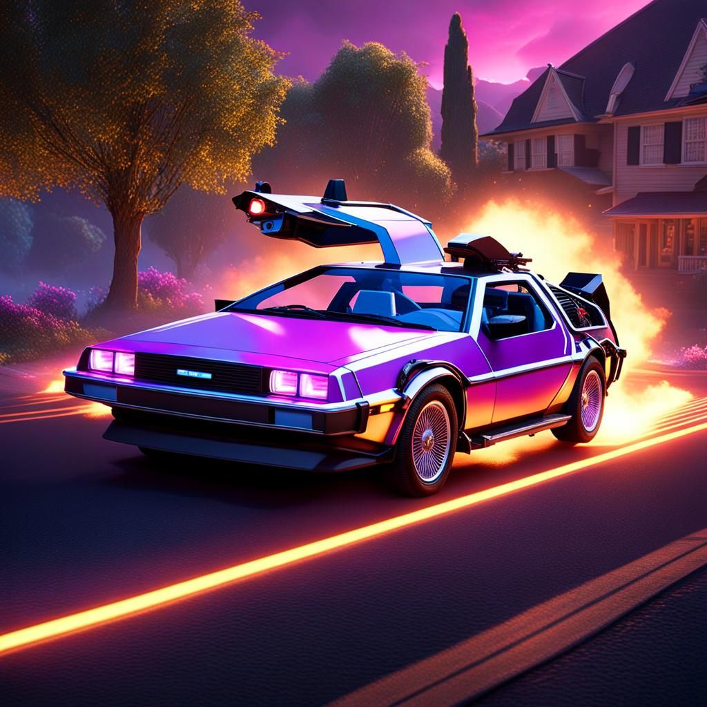 Back to the Future Movie Poster with Leopard Marty