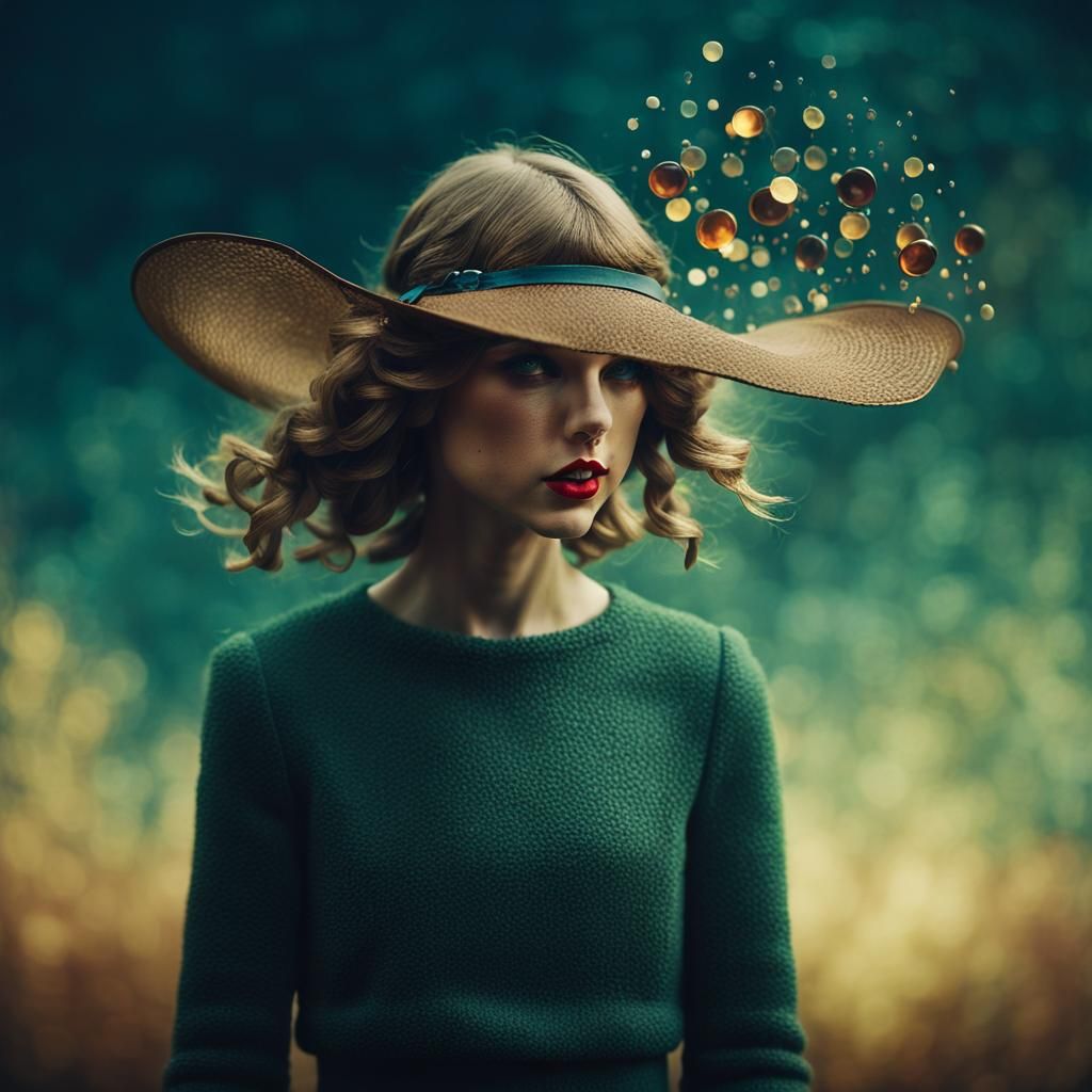 Surreal Portrait of Taylor Swift in Dreamlike Style