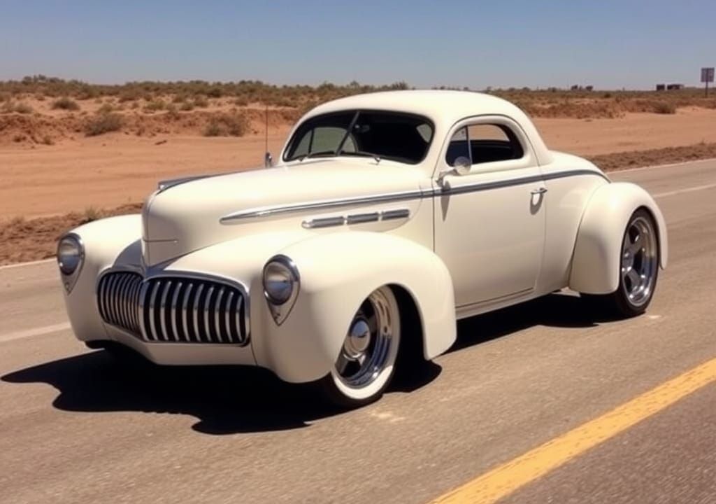 Vintage Hot Rod Deuce Coupe Digital Art