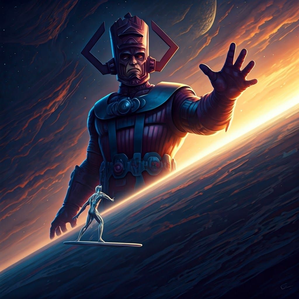 The Galactus - The Silver Surfer!!