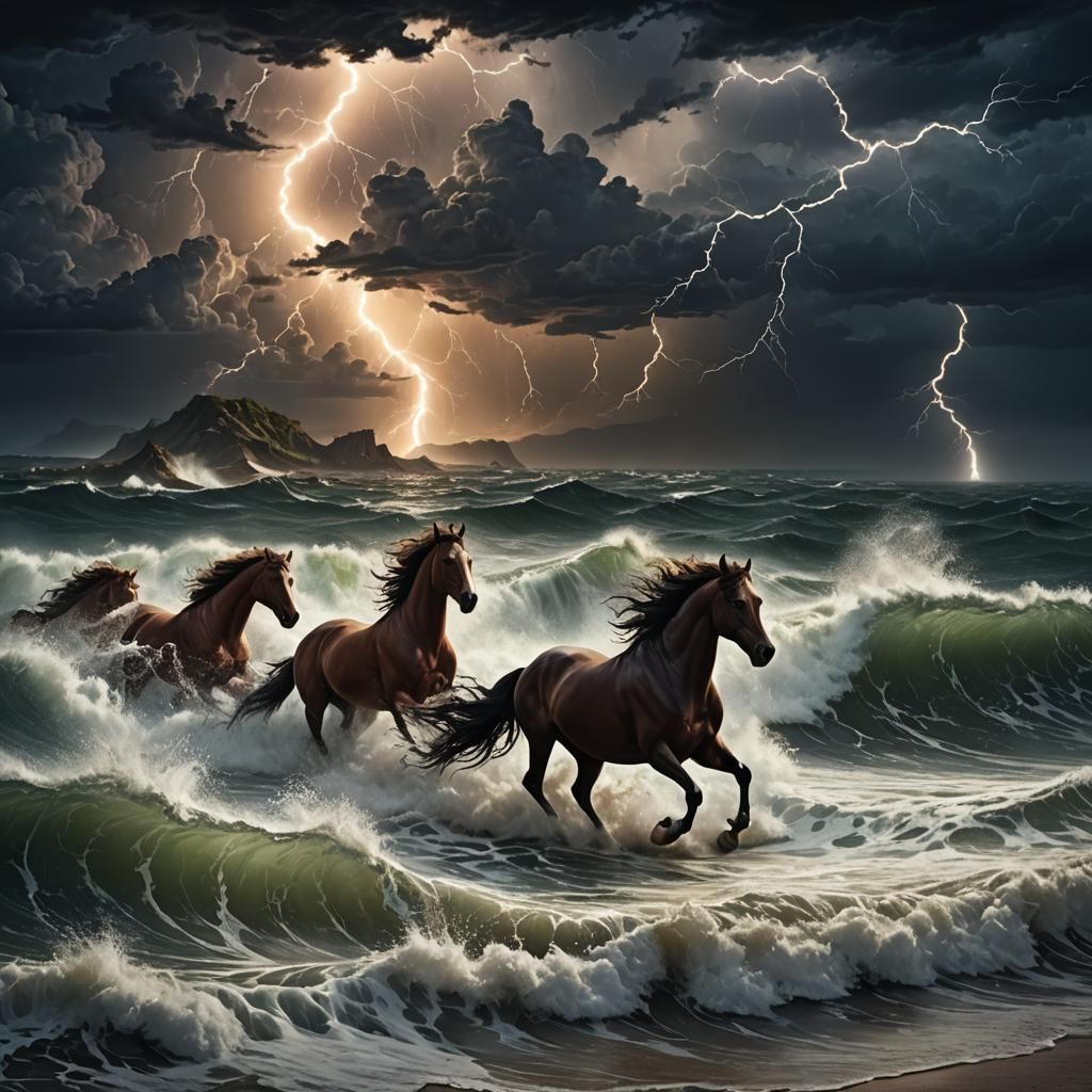 Epic Storm at Sea: A Digital Matte Painting