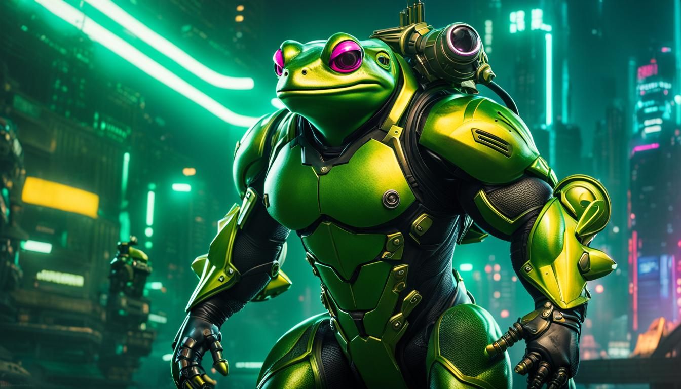Cybernetic Frogmen: Muscular, Metallic, and Miniature