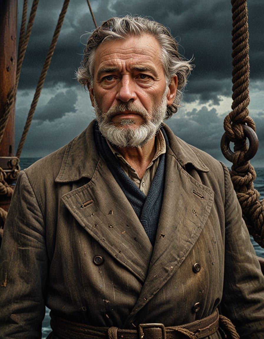 Baroque Seaman Portrait With Dramatic Chiaroscuro Lighting